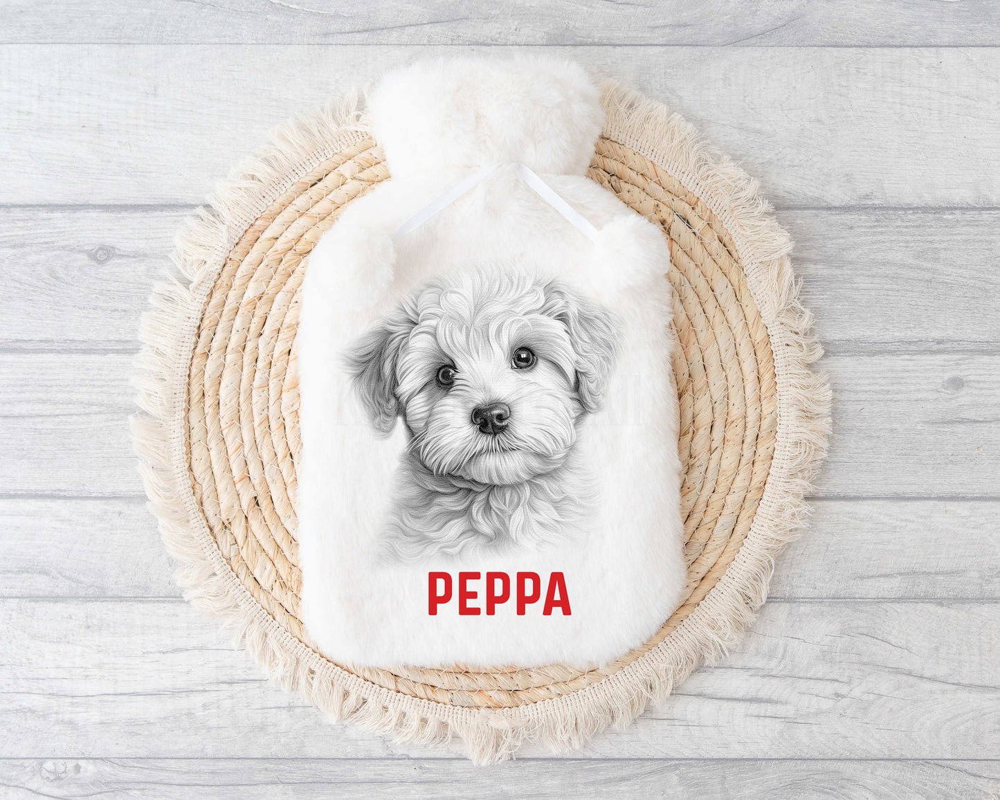 Bichon Frise Hot Water, Personalised Fog Lover Gift, Gift For Bichon Frisé Lover or Owner, Sketchy Dog
