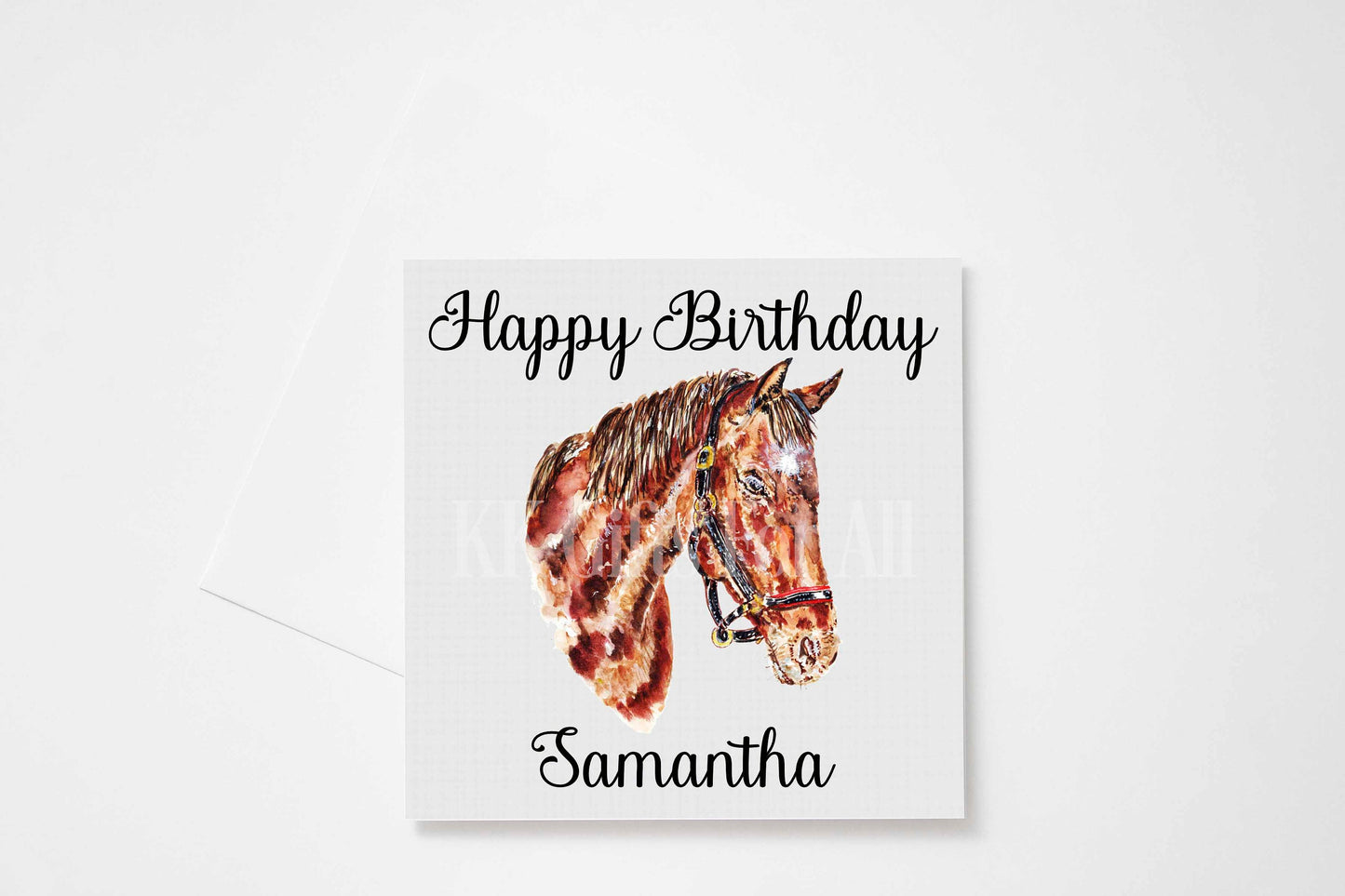 Personalised Horse Card, Birthday Card For Horse Lover, Birthday Greetings Card, Horse Rider Birthday