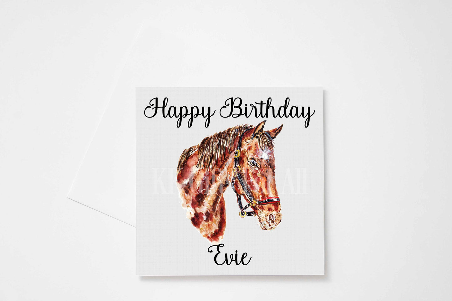 Personalised Horse Card, Birthday Card For Horse Lover, Birthday Greetings Card, Horse Rider Birthday
