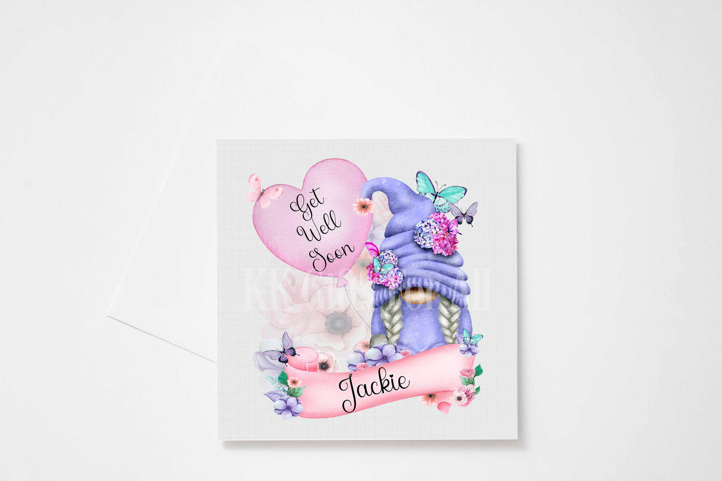 Personalised Gonk Card, Birthday Card For Mum Nan Auntie Friend, Gnome Greetings Card, Birthday Card For Gnome Gonk Lover