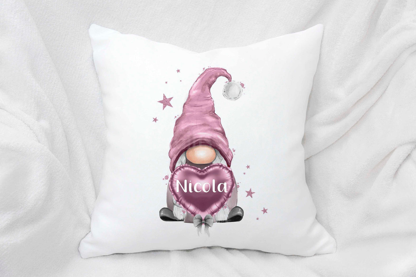 Personalised Gonk Cushion, Gonk Lover Gift, Gnome Home Decor Pillow, Gift For Teen Bedroom, Mothers Day Gift