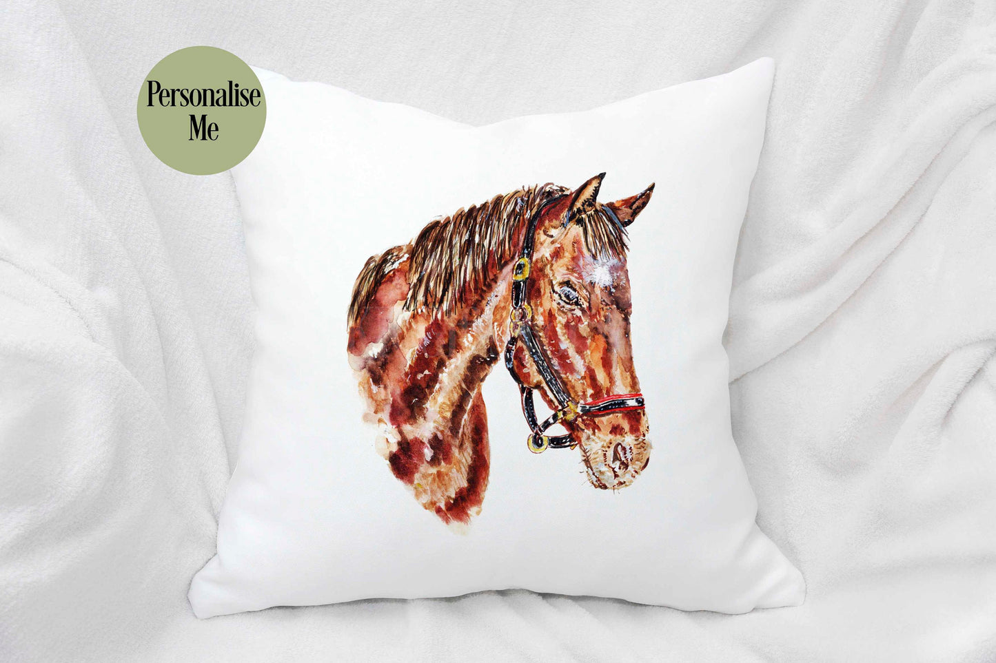 Personalised Horse Cushion, Horse Lover Gift, Horse Home Decor Pillow, Gift For Teen Bedroom, Mothers Day Gift