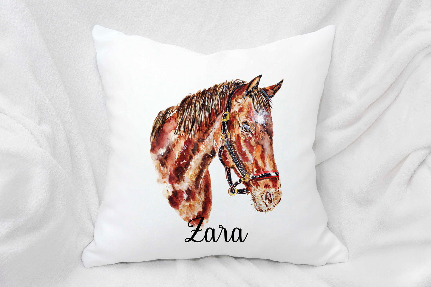 Personalised Horse Cushion, Horse Lover Gift, Horse Home Decor Pillow, Gift For Teen Bedroom, Mothers Day Gift