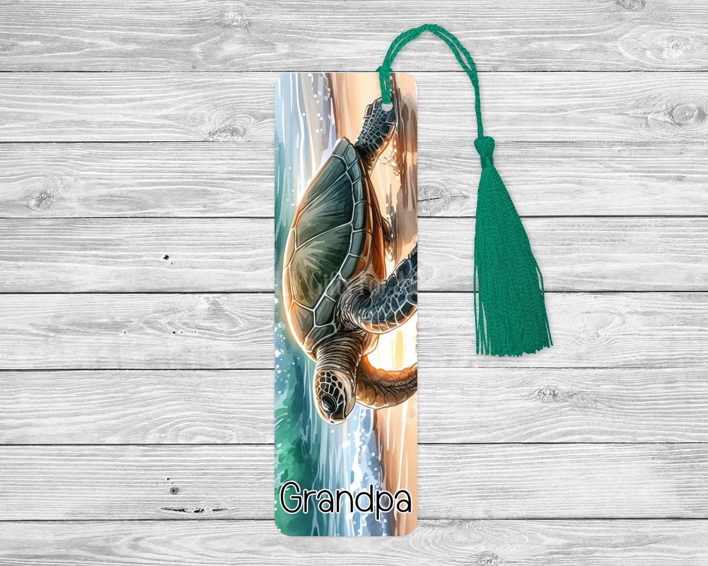 Turtle Bookmark, Personalised Bookmark, Sea Turtle Gifts
