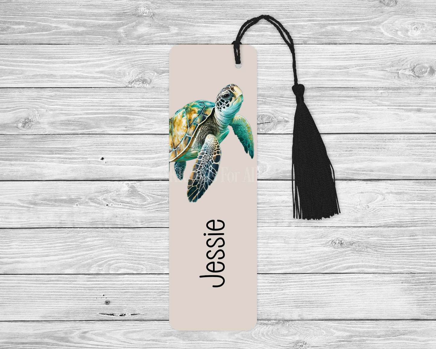 Turtle Bookmark, Personalised Bookmark, Sea Turtle, Bookmark For Turtle Lover
