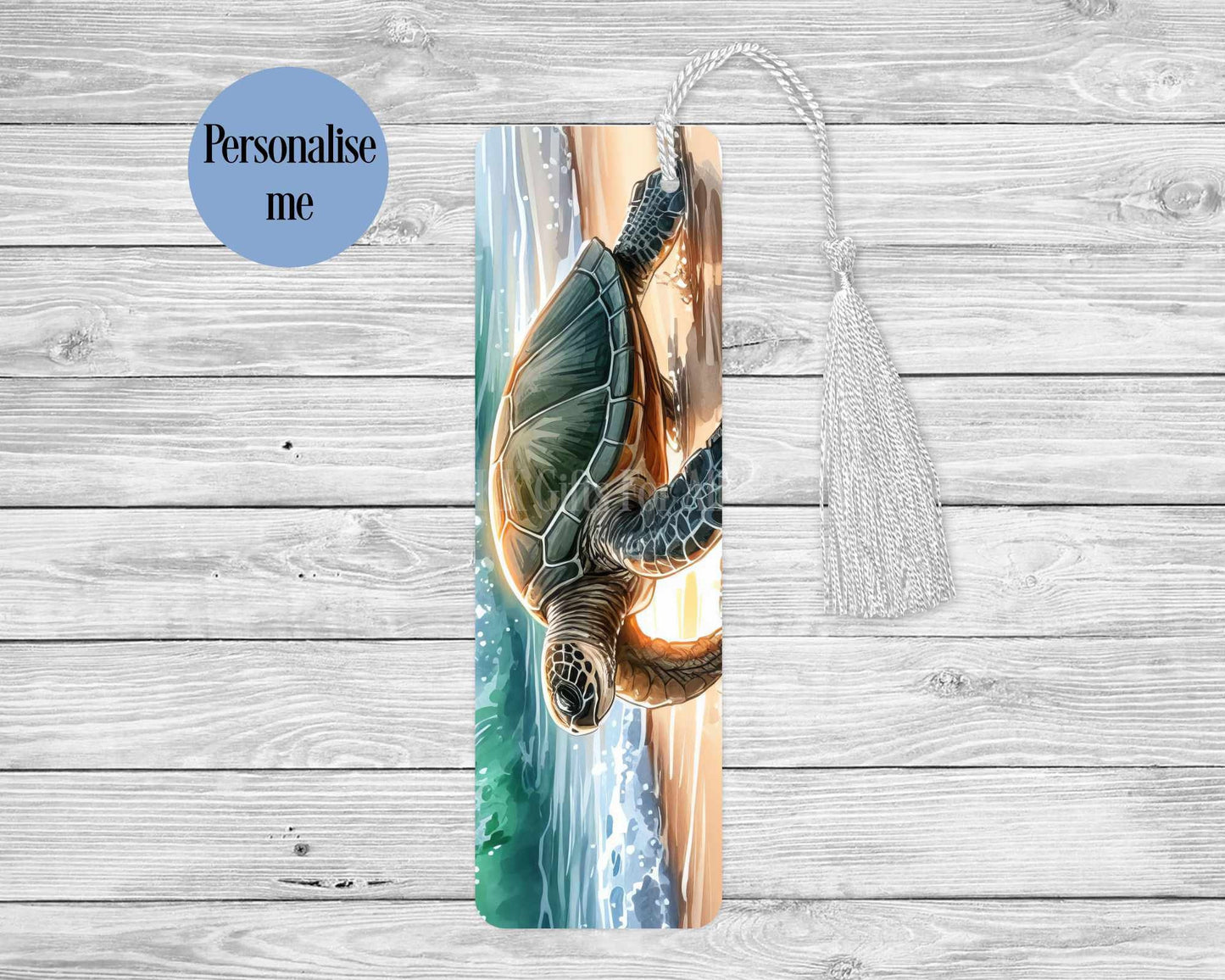 Turtle Bookmark, Personalised Bookmark, Sea Turtle Gifts