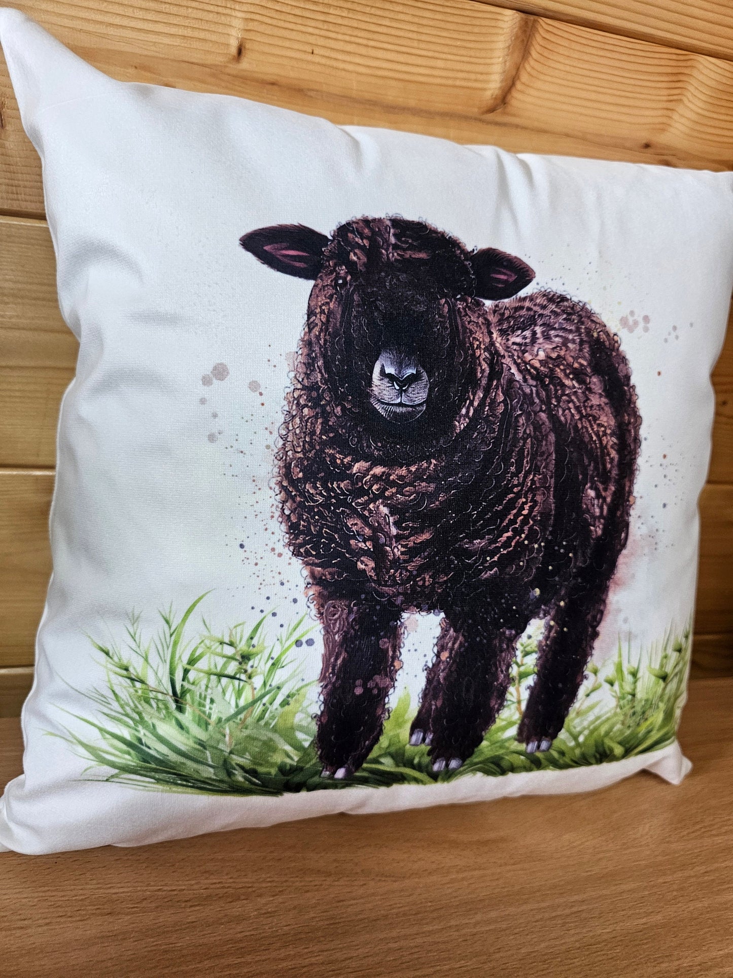 Coloured Ryeland Sheep Cushion, Sheep Home Decor Pillow, Gift For Ryeland Sheep Owners