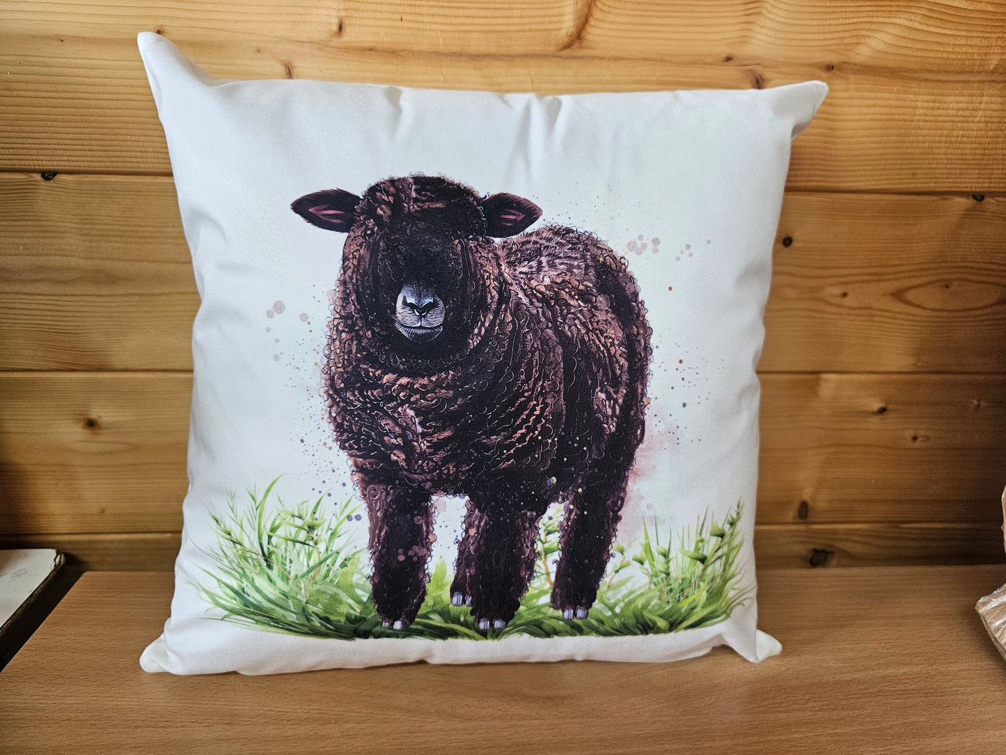 Coloured Ryeland Sheep Cushion, Sheep Home Decor Pillow, Gift For Ryeland Sheep Owners