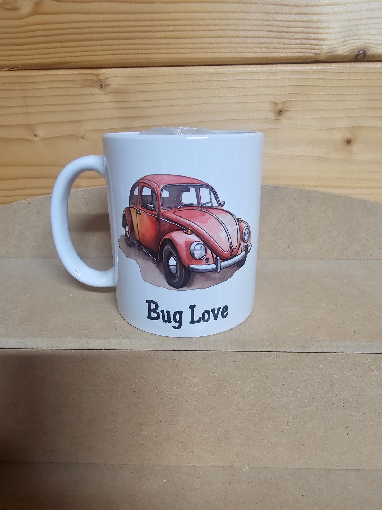 Red Bug Love Ceramic Mug