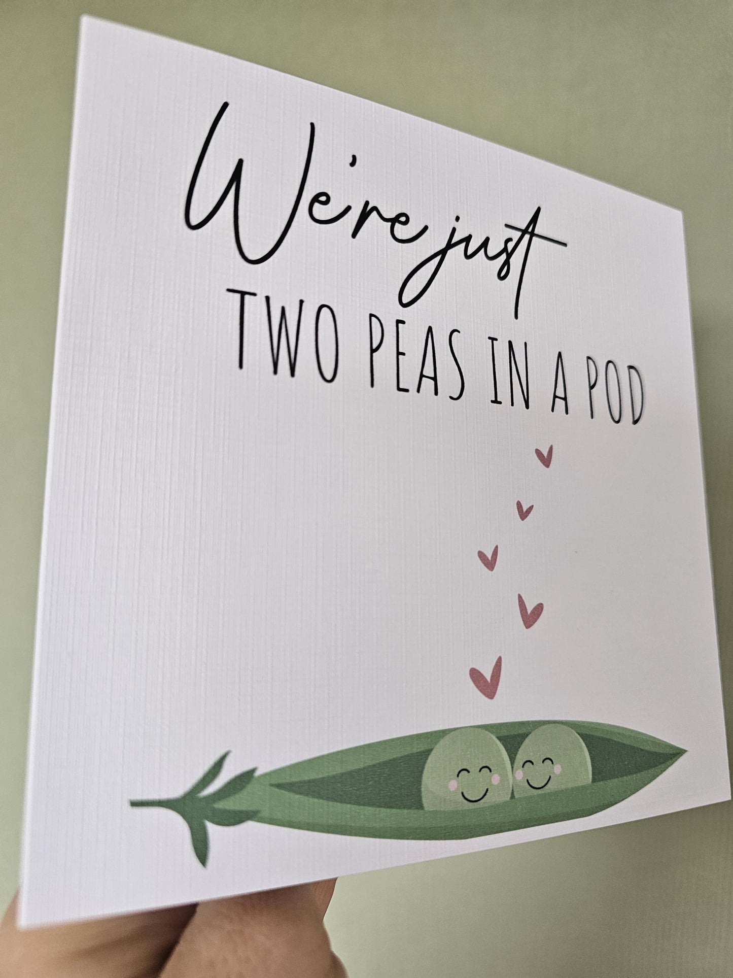 Cute Anniversary Card, Two Peas In A Pod Card, Card For Wife Girlfriend Husband Boyfriend Birthday