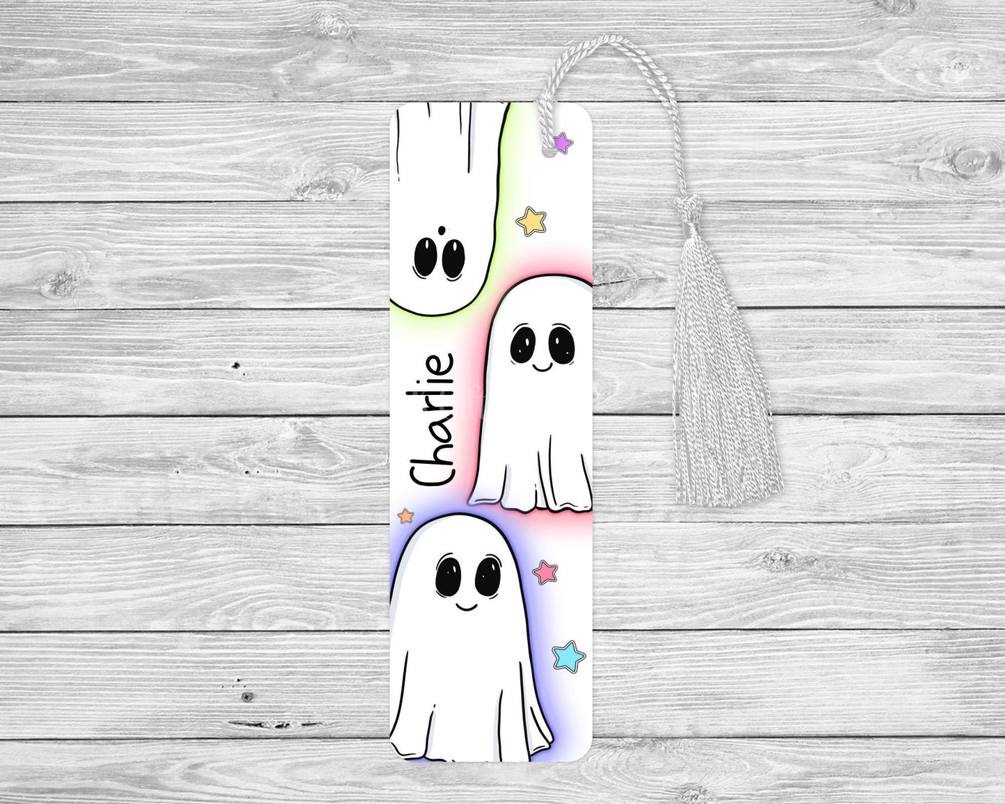 Personalised Ghost Bookmark,Bookmark For Children, Kids Stocking Fillers