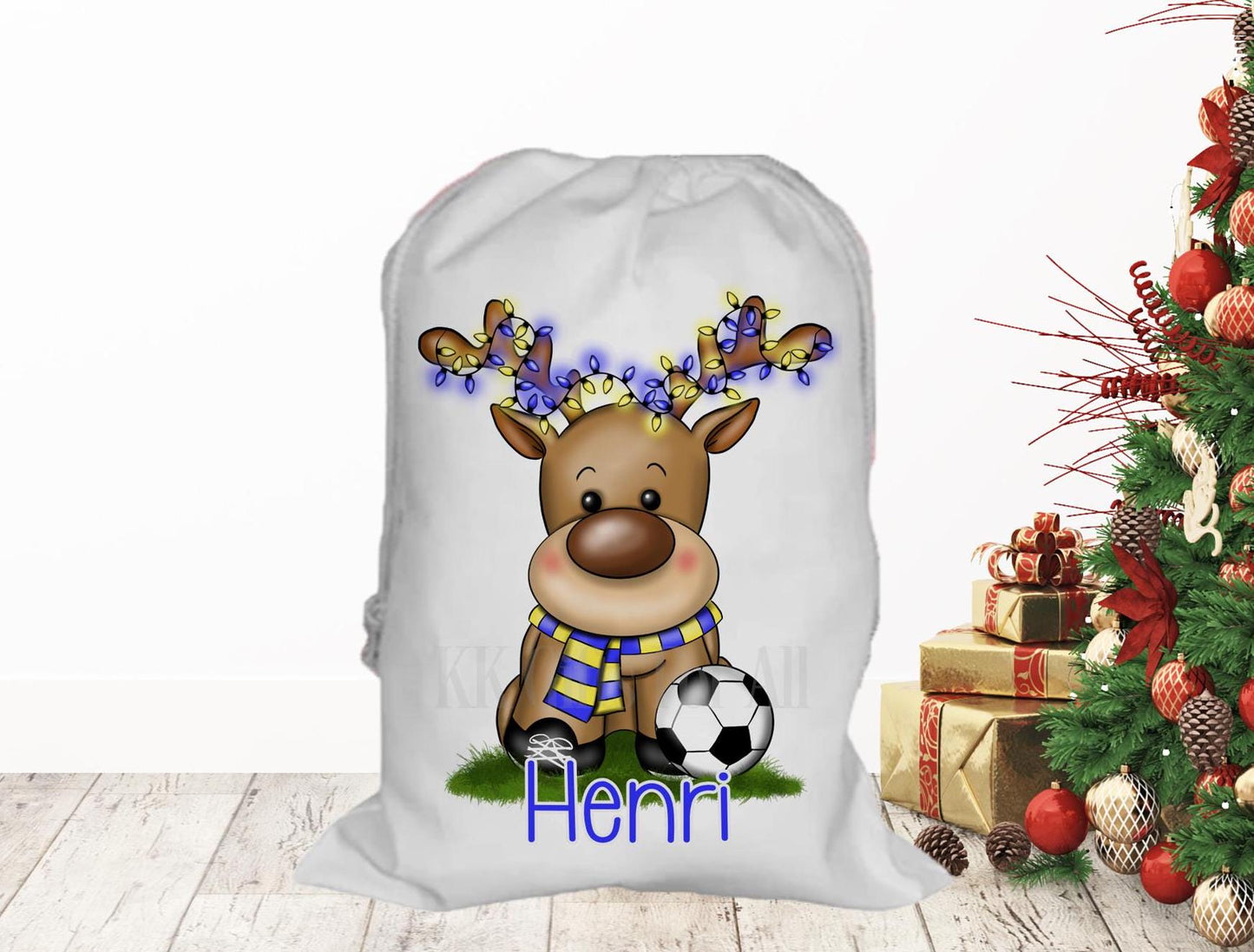 Personalised Father Christmas Santa Sack, Large Christmas Sack, Christmas Present Bag