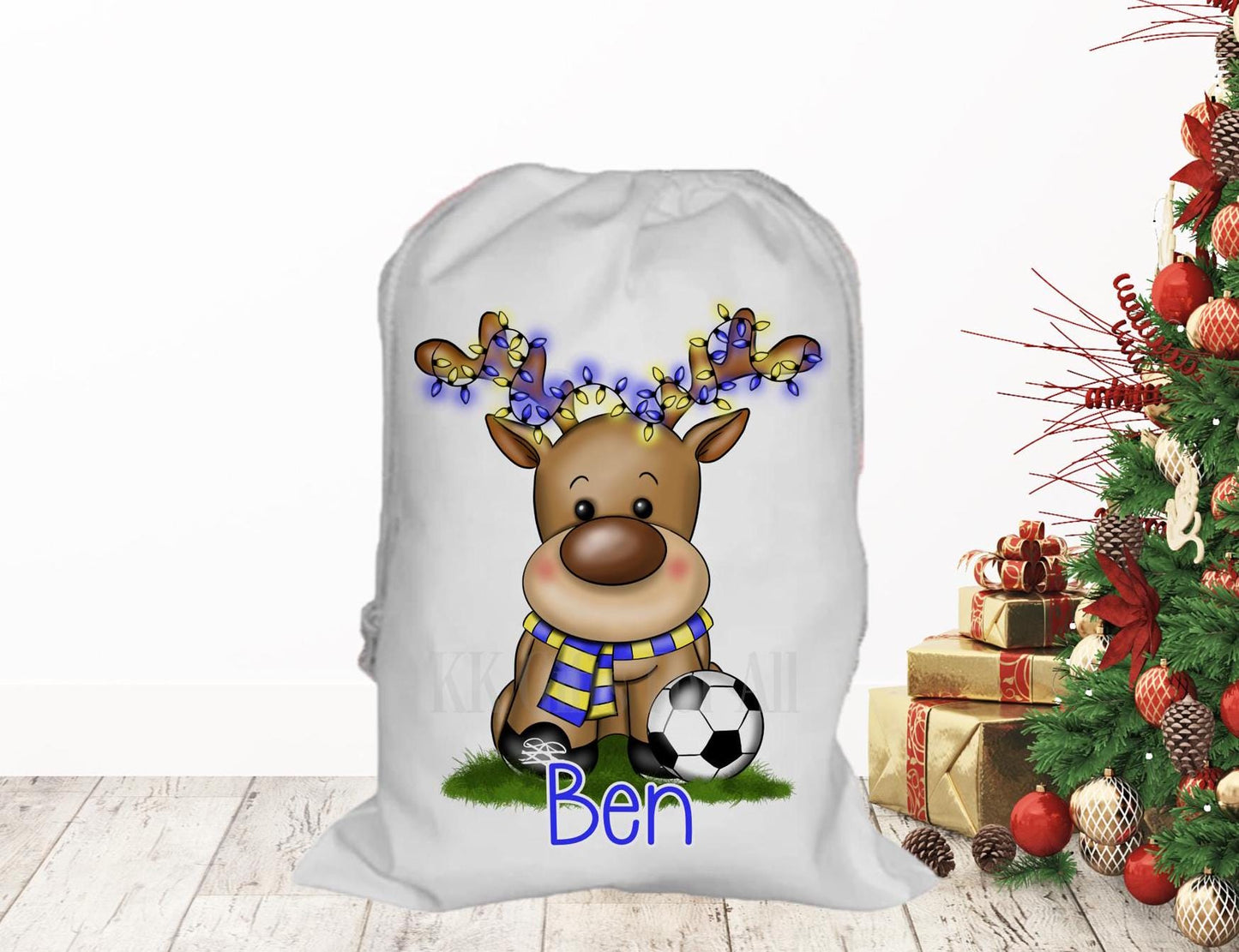 Personalised Father Christmas Santa Sack, Large Christmas Sack, Christmas Present Bag