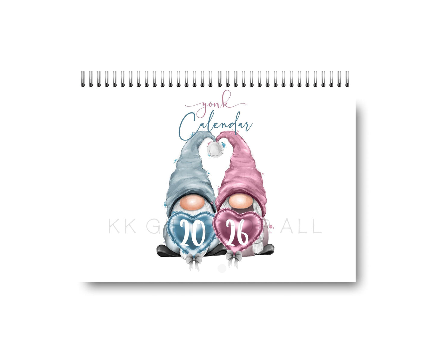 2026 Gonk Calendar, Gonk Gnome 2026 Calendar, Cute Gonk Wall Calendar, Christmas Gifts Gonk Lovers