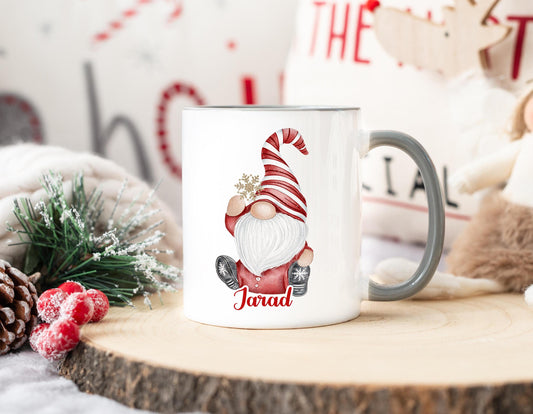 Male Gonk Mug, Personalised Gonk Cocoa Mug, Christmas Gonk Cup