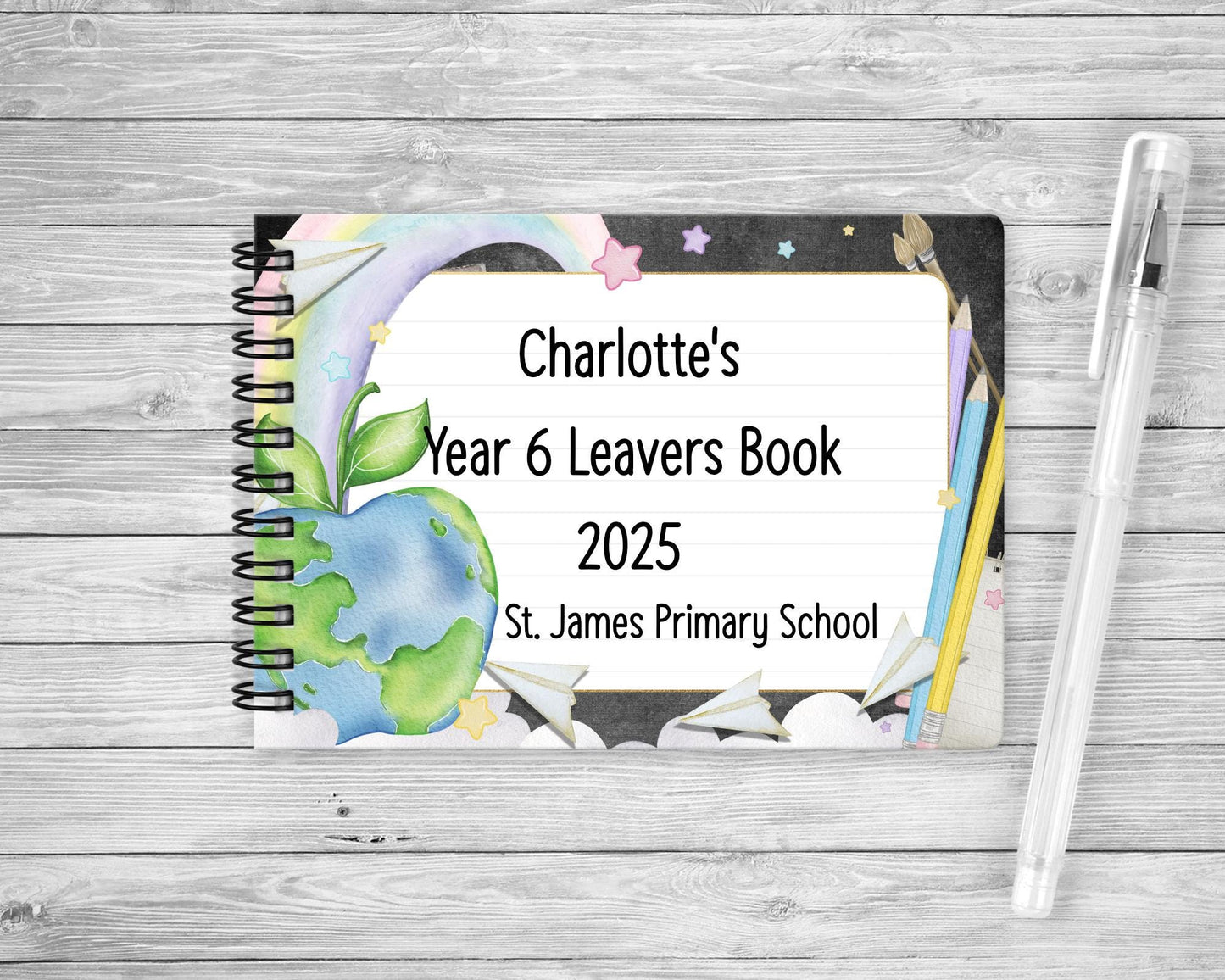 School Leavers Book, Personalised Leavers A6 Notebook For Year 6/11 Leavers, Class Of 2025 Keepsake