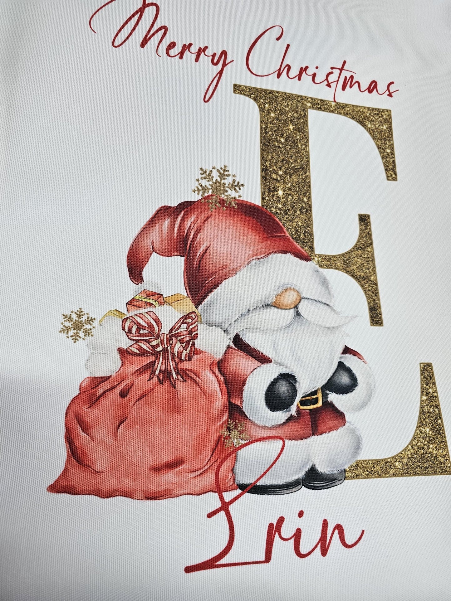 Christmas Gonk Santa Sack, Personalised Christmas Sack, Father Christmas Sack for Gonk Gnome Lovers