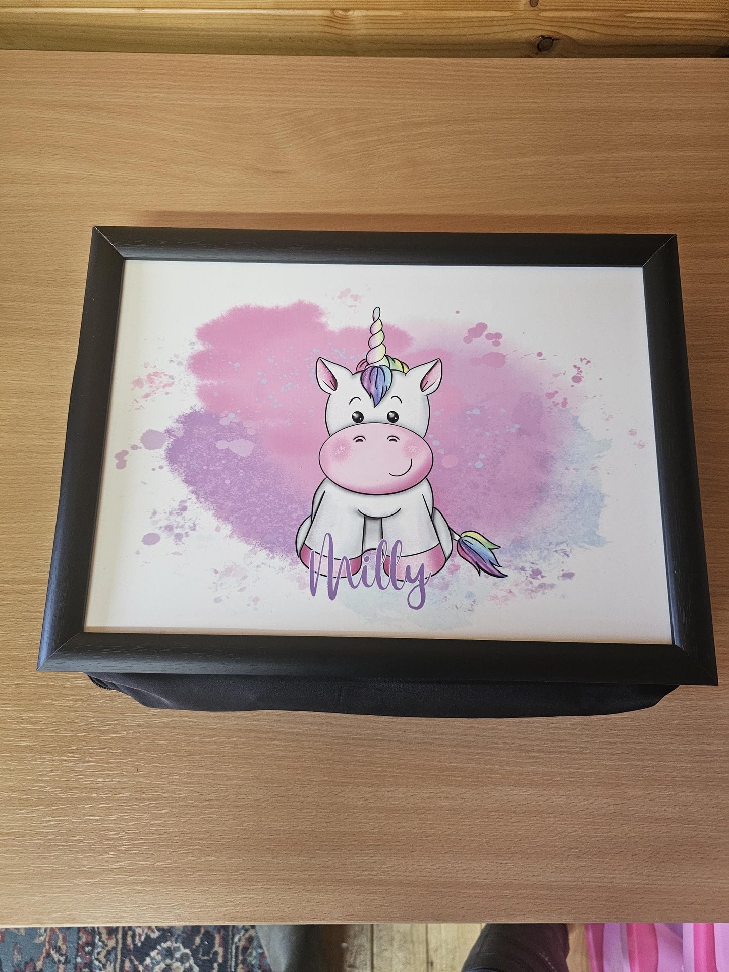 Unicorn Lap Tray, Personalsied Gift For Children, Girls Lap Tray, Unicorn Lover Gifts