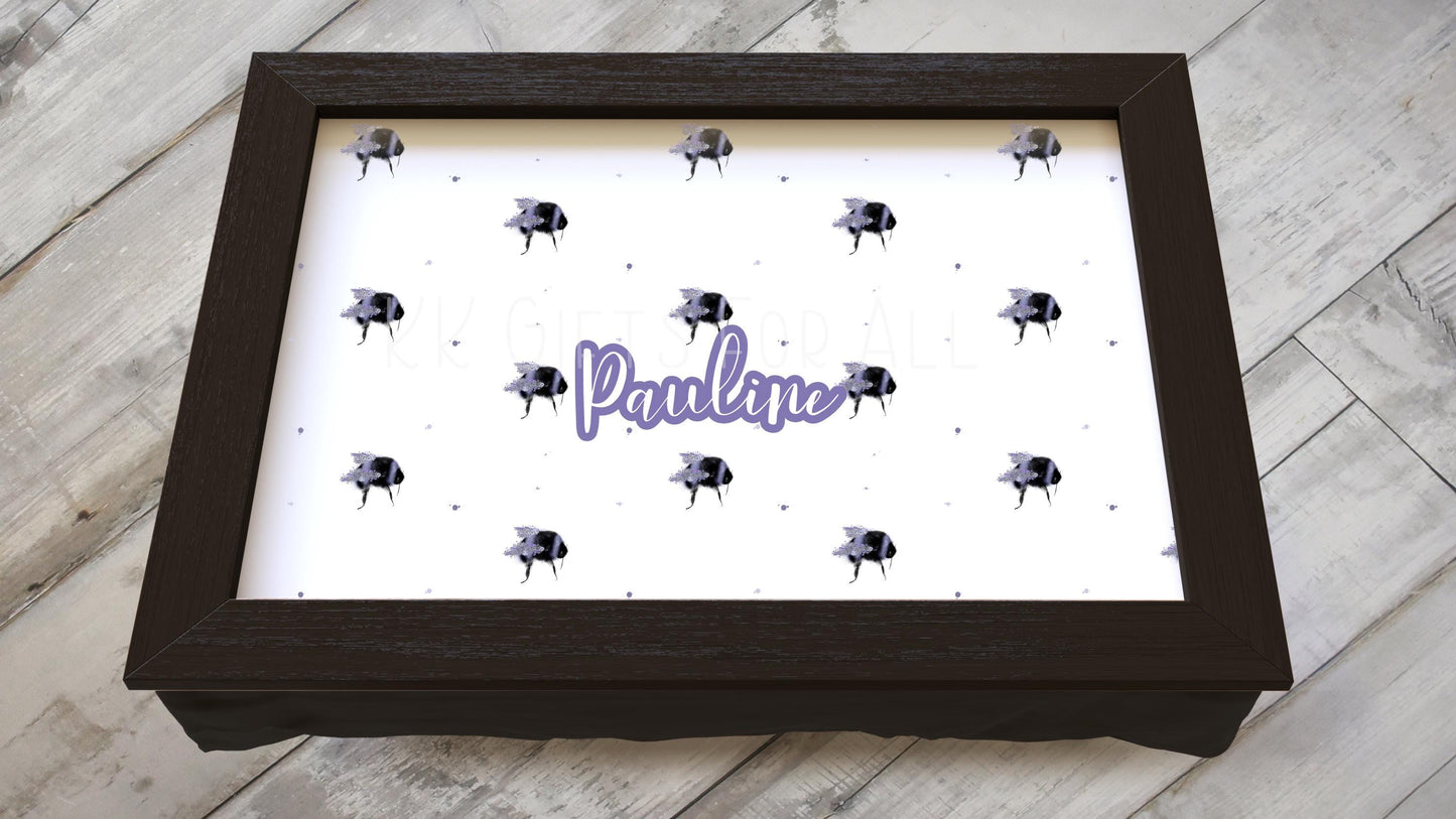 Lavender Bee Lap Tray,Personalised Lap Tray, Gifts For Her Mum Nan Grandma