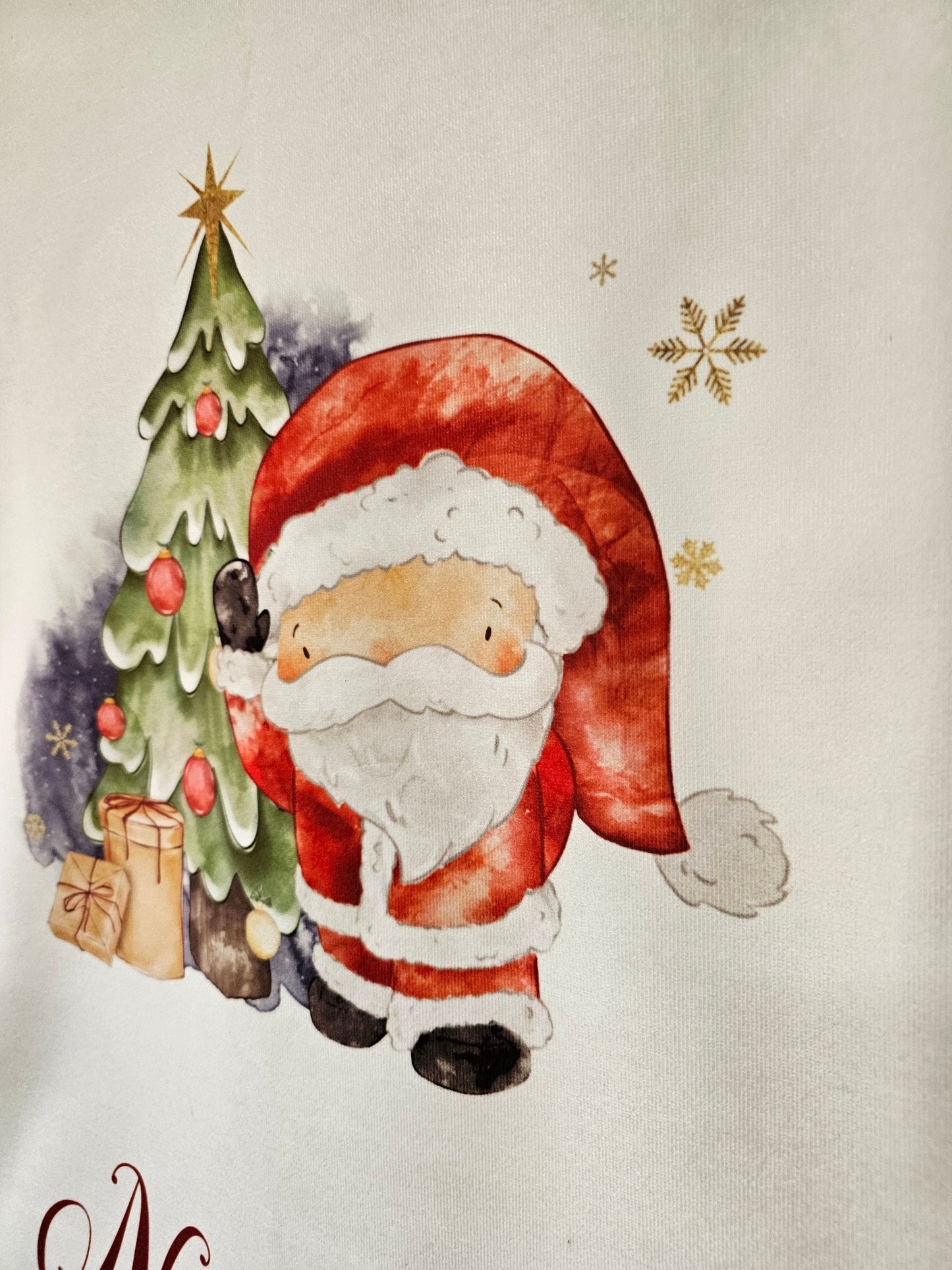 Personalised Christmas Santa Sack Father Christmas Bag, Drawstring Present Sack