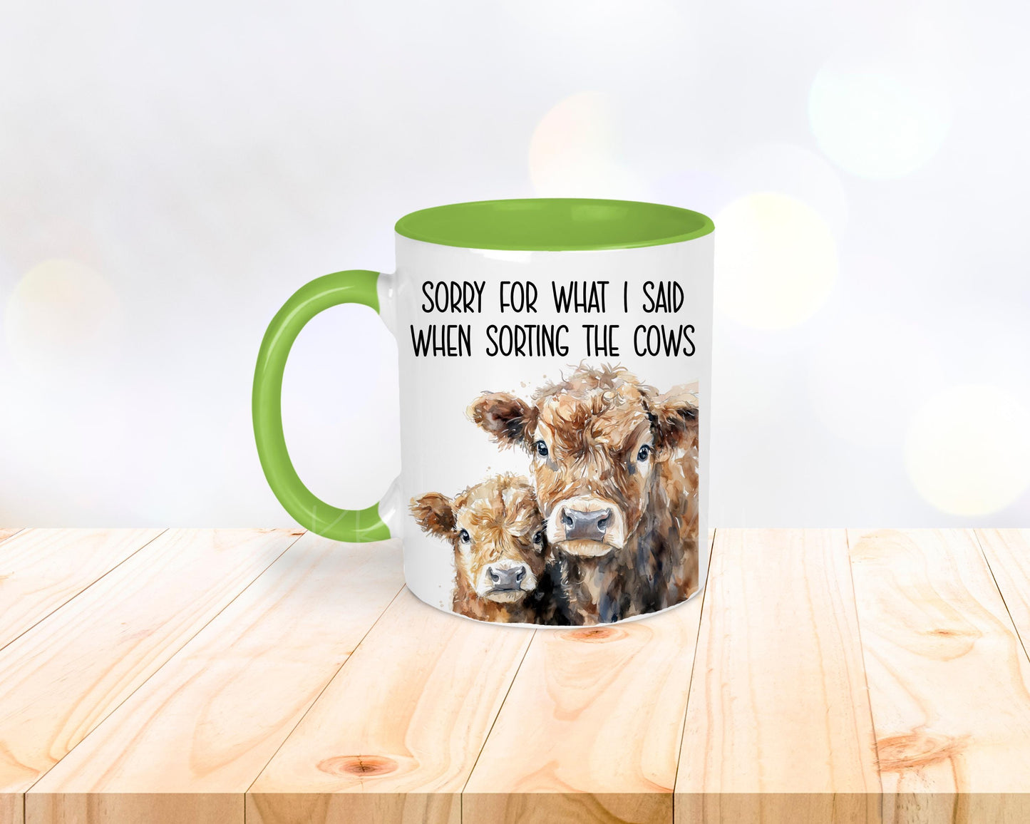 Funny Cow Sorting Mug, Sorry For What I Said When Sorting The Cows, Gift For Farmer