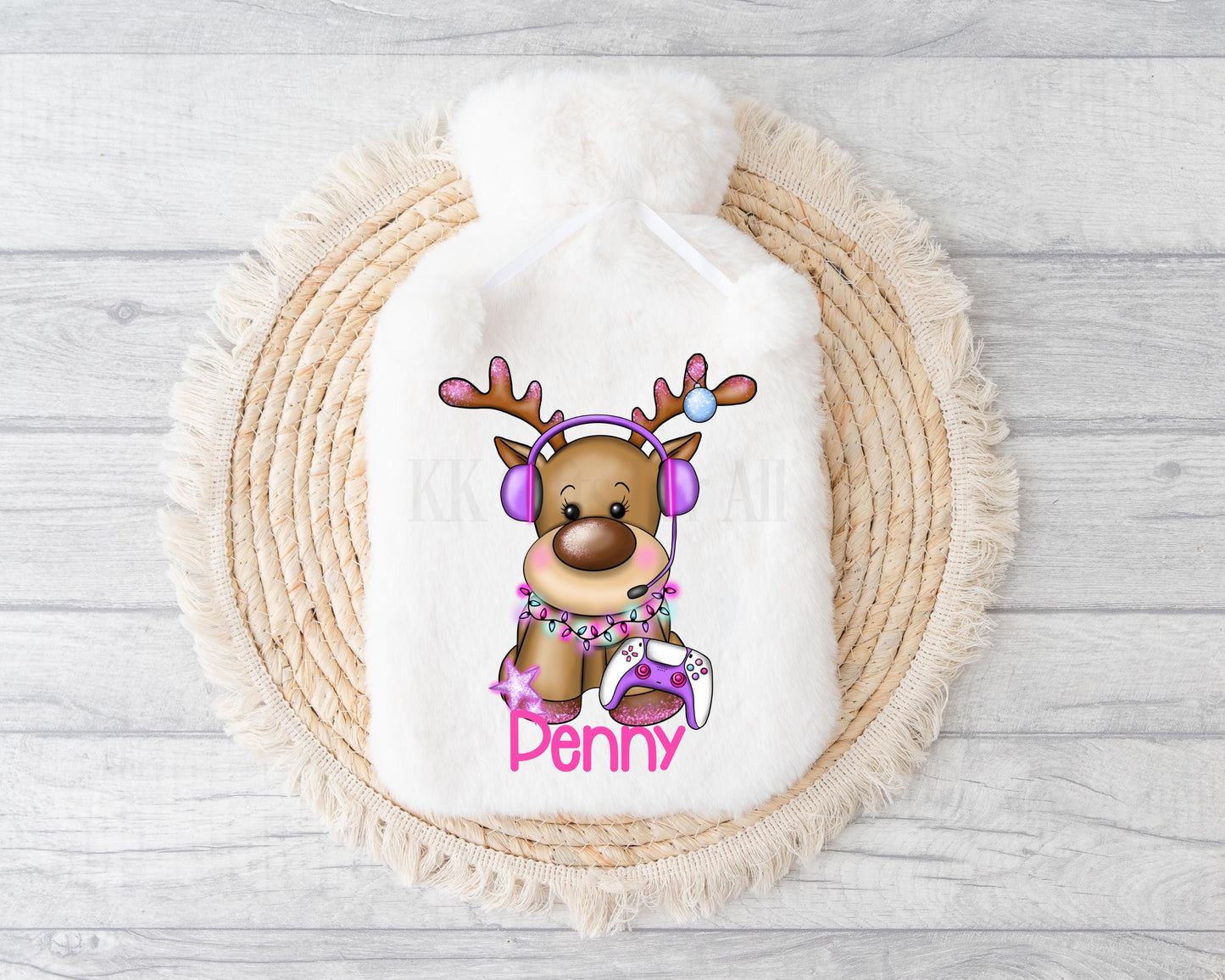 Personalised Hot Water Bottle, Gamer Girls Gifts, Teenager Gaming Gifts