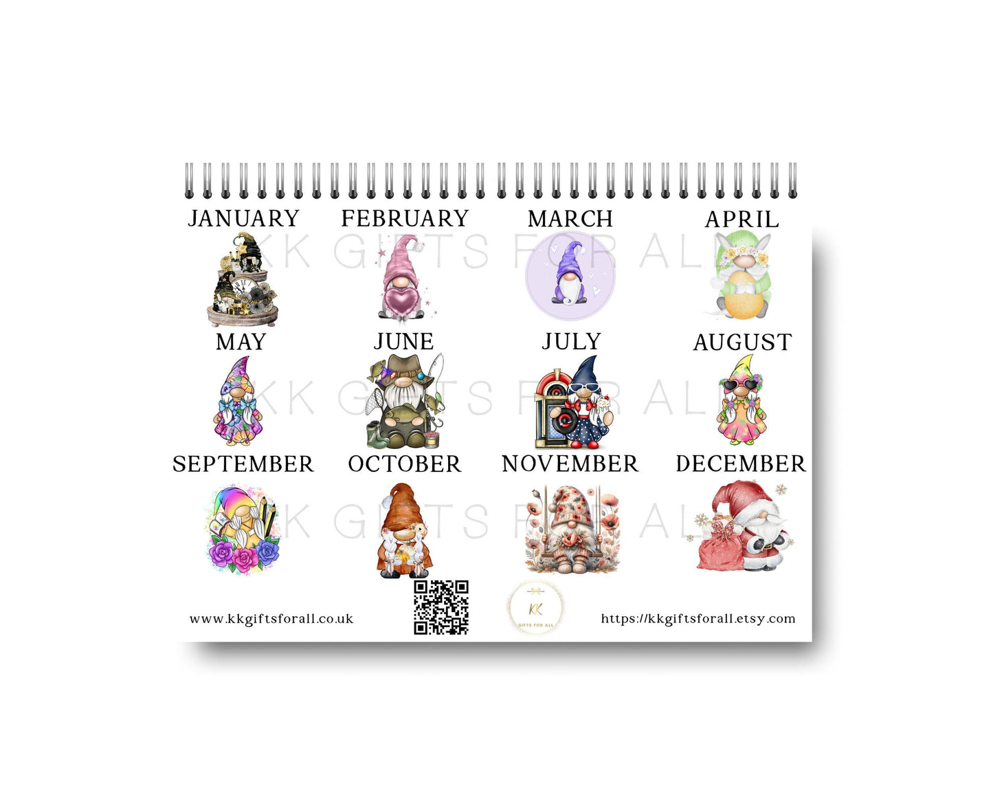 2026 Gonk Calendar, Gonk Gnome 2026 Calendar, Cute Gonk Wall Calendar, Christmas Gifts Gonk Lovers