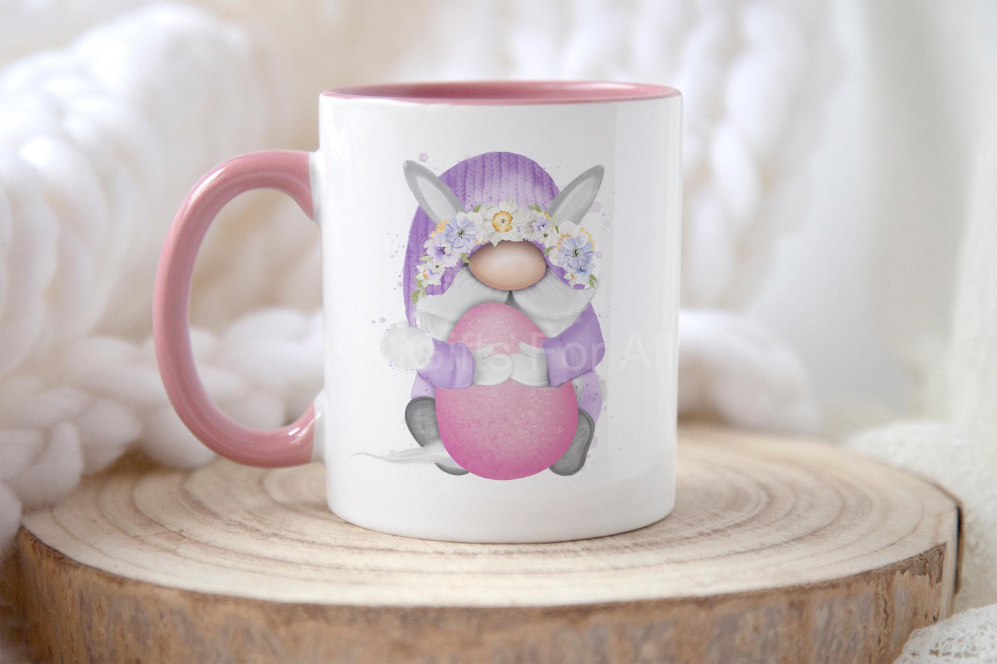 Personalised Easter Gonk Gnome Mug, Easter Gift For Gonk Lover, Easter Cup For Mum Nan Sister Friend