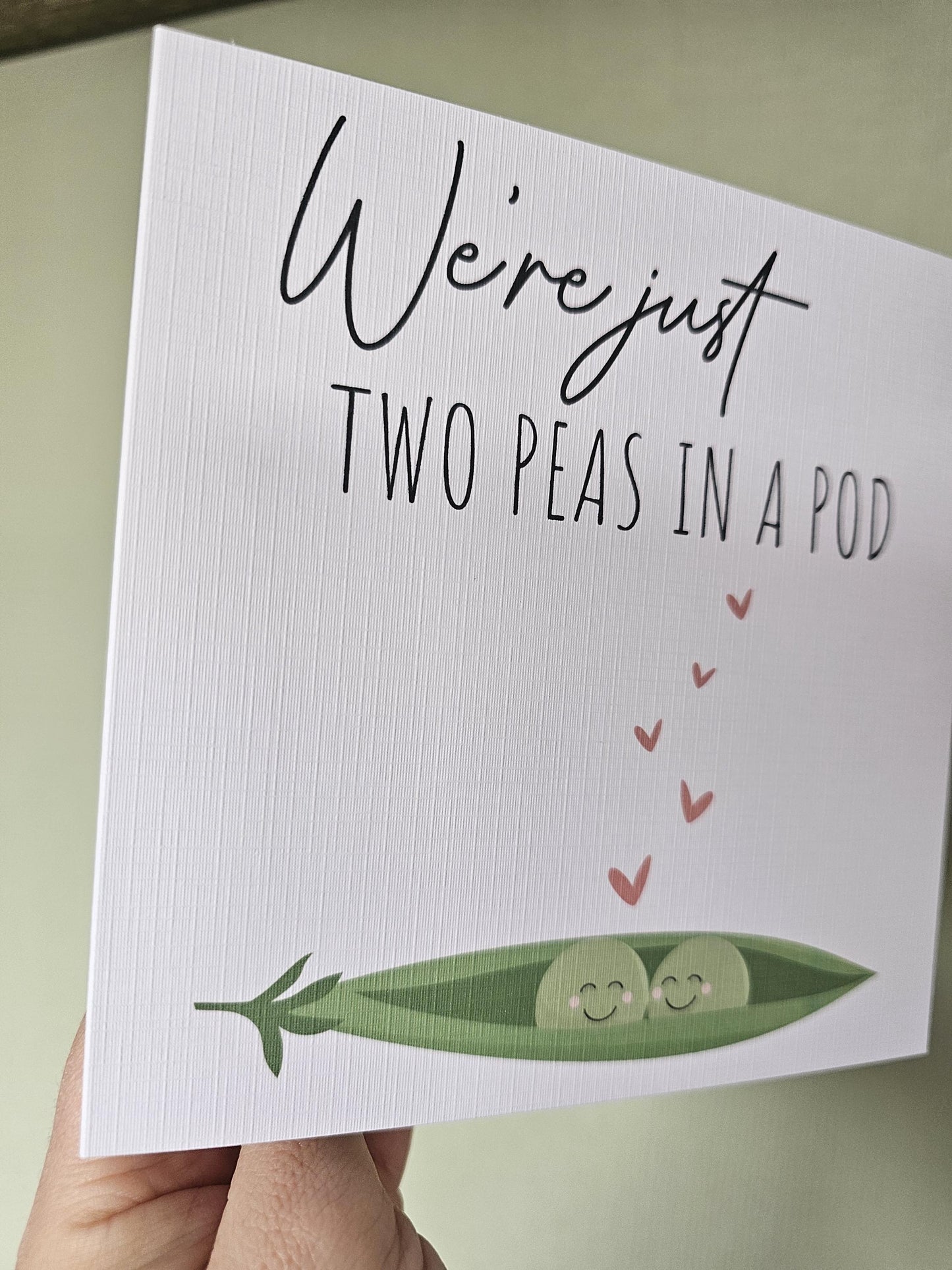 Cute Anniversary Card, Two Peas In A Pod Card, Card For Wife Girlfriend Husband Boyfriend Birthday