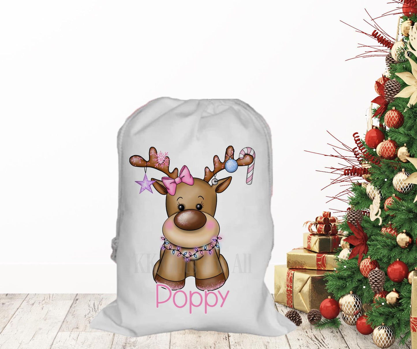 Personalised Father Christmas Santa Sack, Large Christmas Sack, Christmas Present Bag