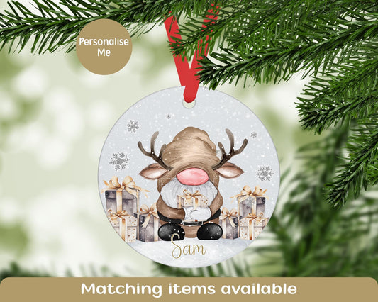 Personalised Christmas Gnome Decoration, Gonk HolidayChristmas Tree Decor