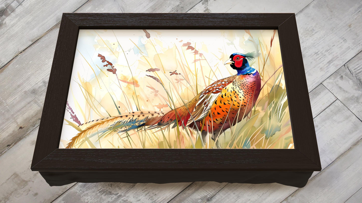Pheasant Lap Tray, Personalised Pheasant Gifts, Bird Lap Tray