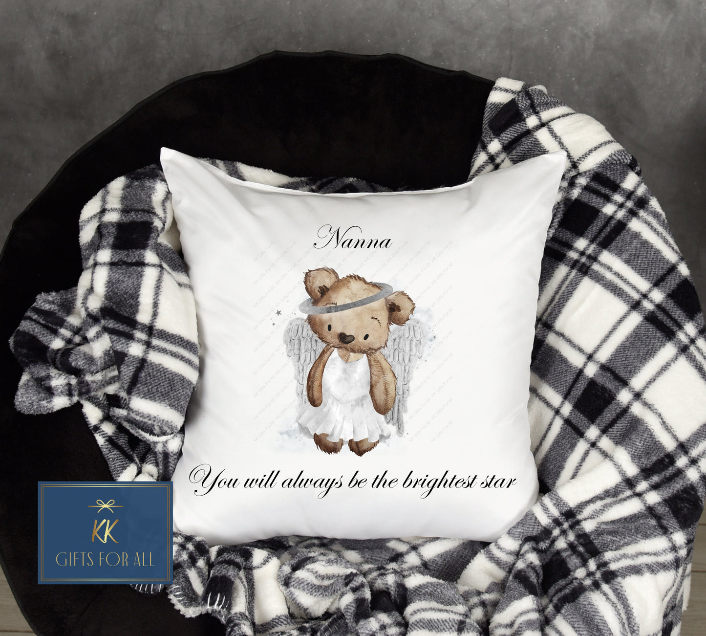 Memorial Personalised Cushion, Bereavement Pillow, Grieving Gift, Mourning Cushion