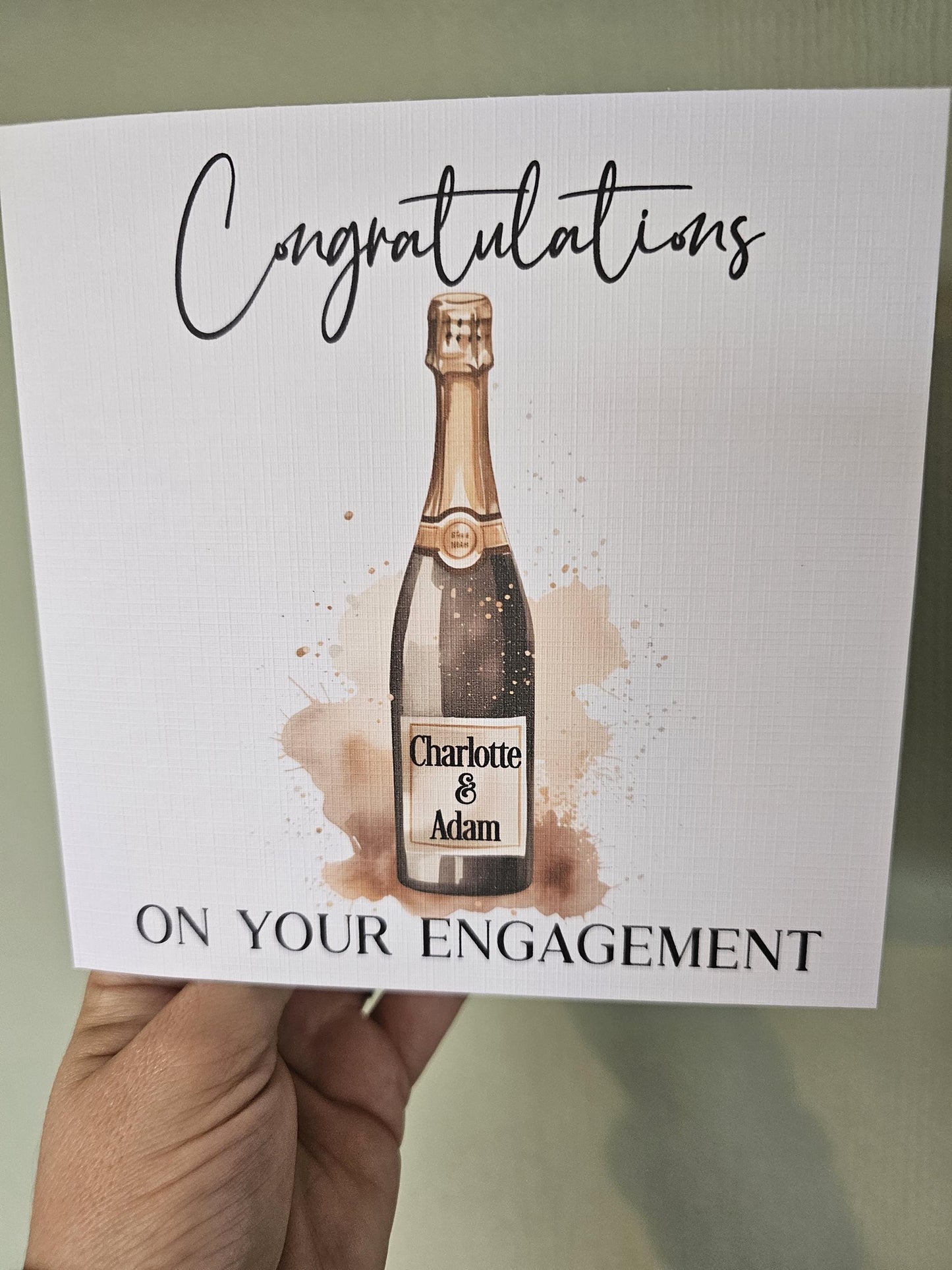 Engagement Card, Personalised Engagement Card, Congratulations On Your Engagement