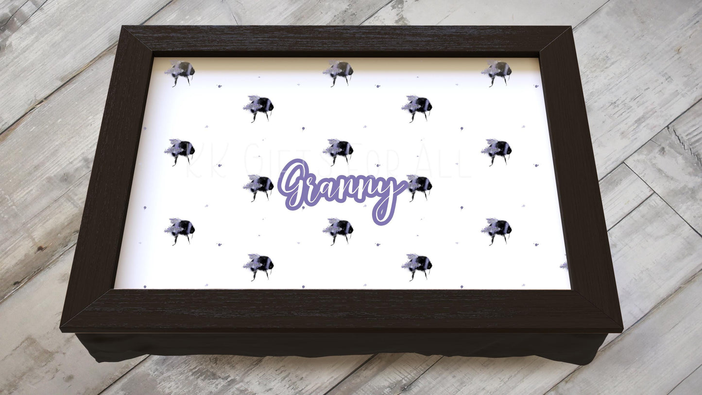 Lavender Bee Lap Tray,Personalised Lap Tray, Gifts For Her Mum Nan Grandma