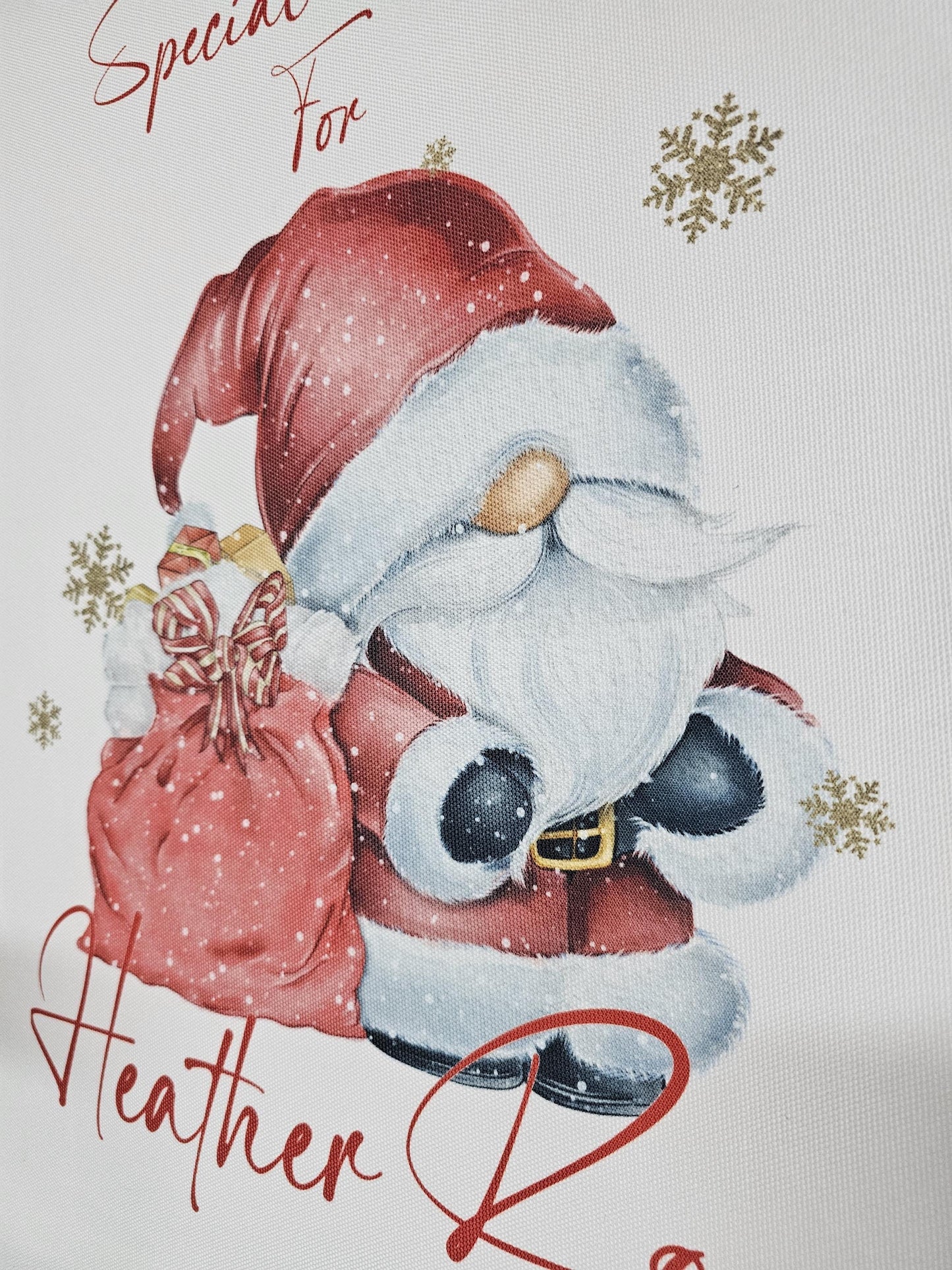 Personalised Santa Sack, Santa Gonk Sack, Red Santa Gonk Gnome Sack