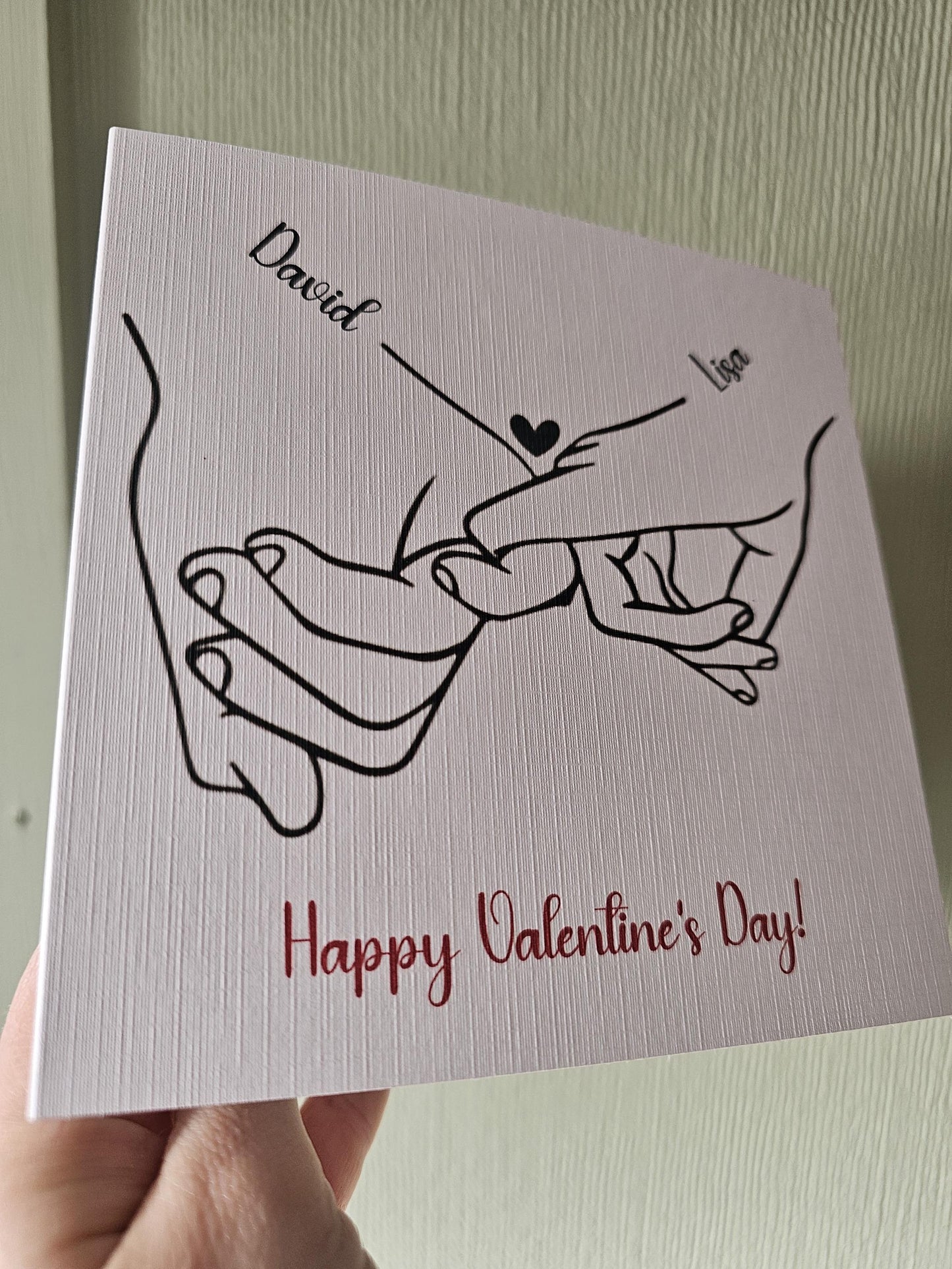 Personalised Valentine's Day Card, Card For Wife Husband Girlfriend Boyfriend, Sentimental Valentines Day Card