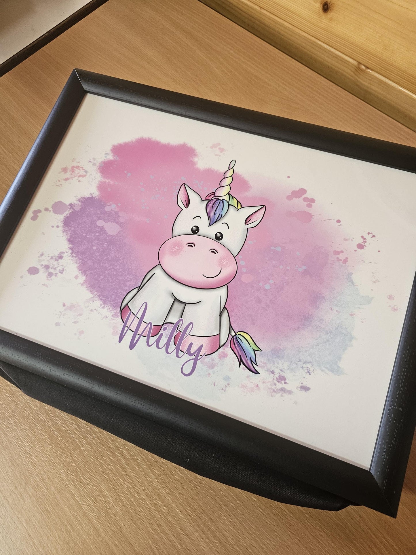 Unicorn Lap Tray, Personalsied Gift For Children, Girls Lap Tray, Unicorn Lover Gifts