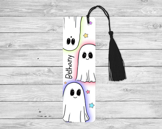Personalised Ghost Bookmark,Bookmark For Children, Kids Stocking Fillers