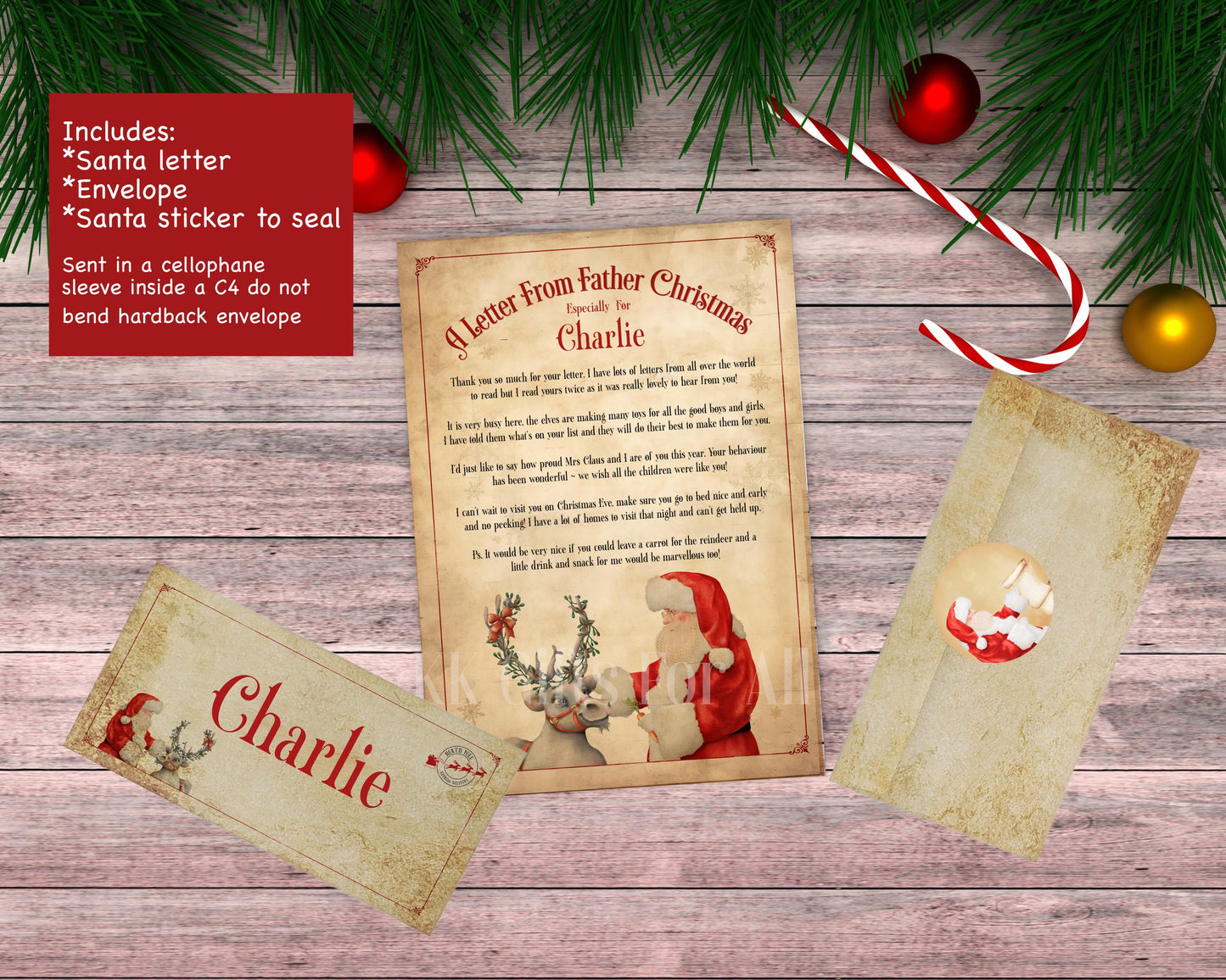 Personalised Santa Letter & Nice List Certificate
