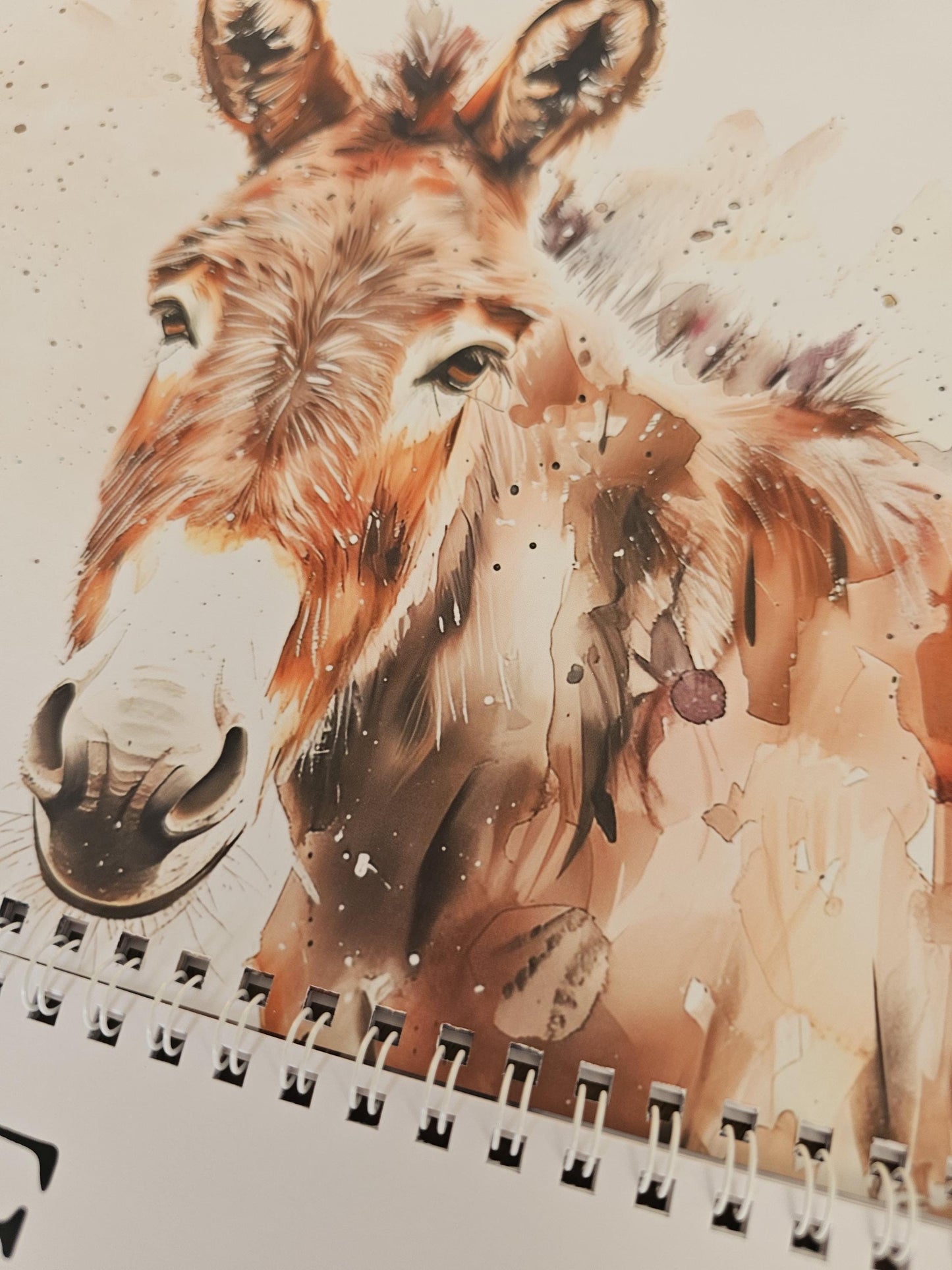 Farm Animal 2026 Wall Calendar: Watercolor Art, A4 Landscape