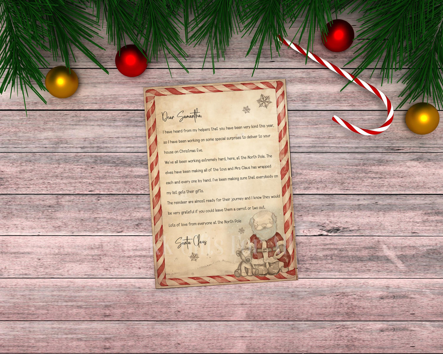 Personalised Santa Letter & Nice List Certificate