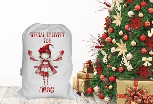 Personalised Father Christmas Santa Sack, Large Christmas Sack, Christmas Present Bag