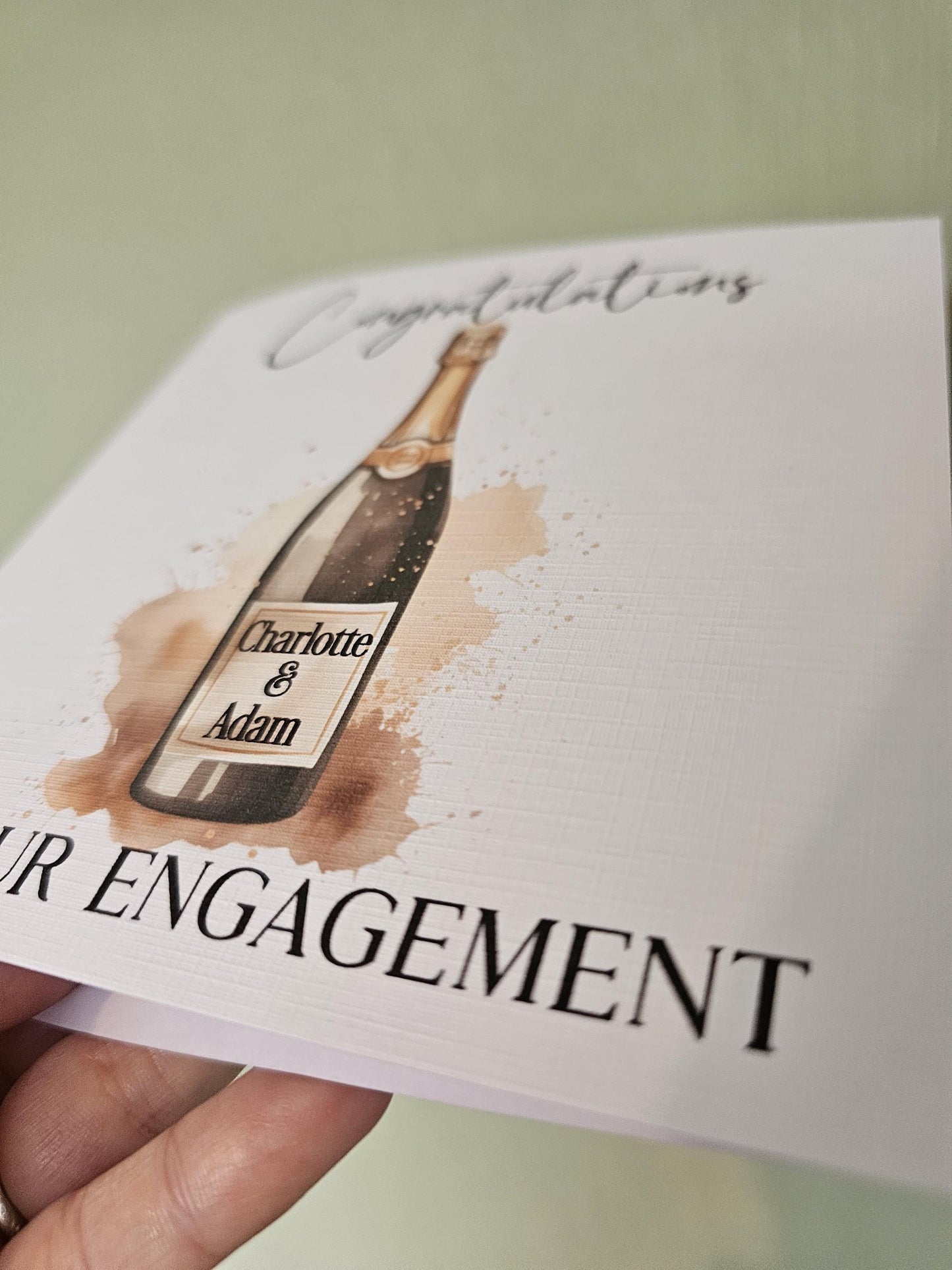 Engagement Card, Personalised Engagement Card, Congratulations On Your Engagement