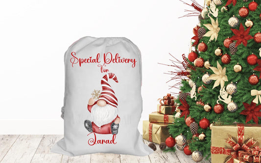 Personalised Father Christmas Santa Sack, Large Christmas Sack, Christmas Present Bag