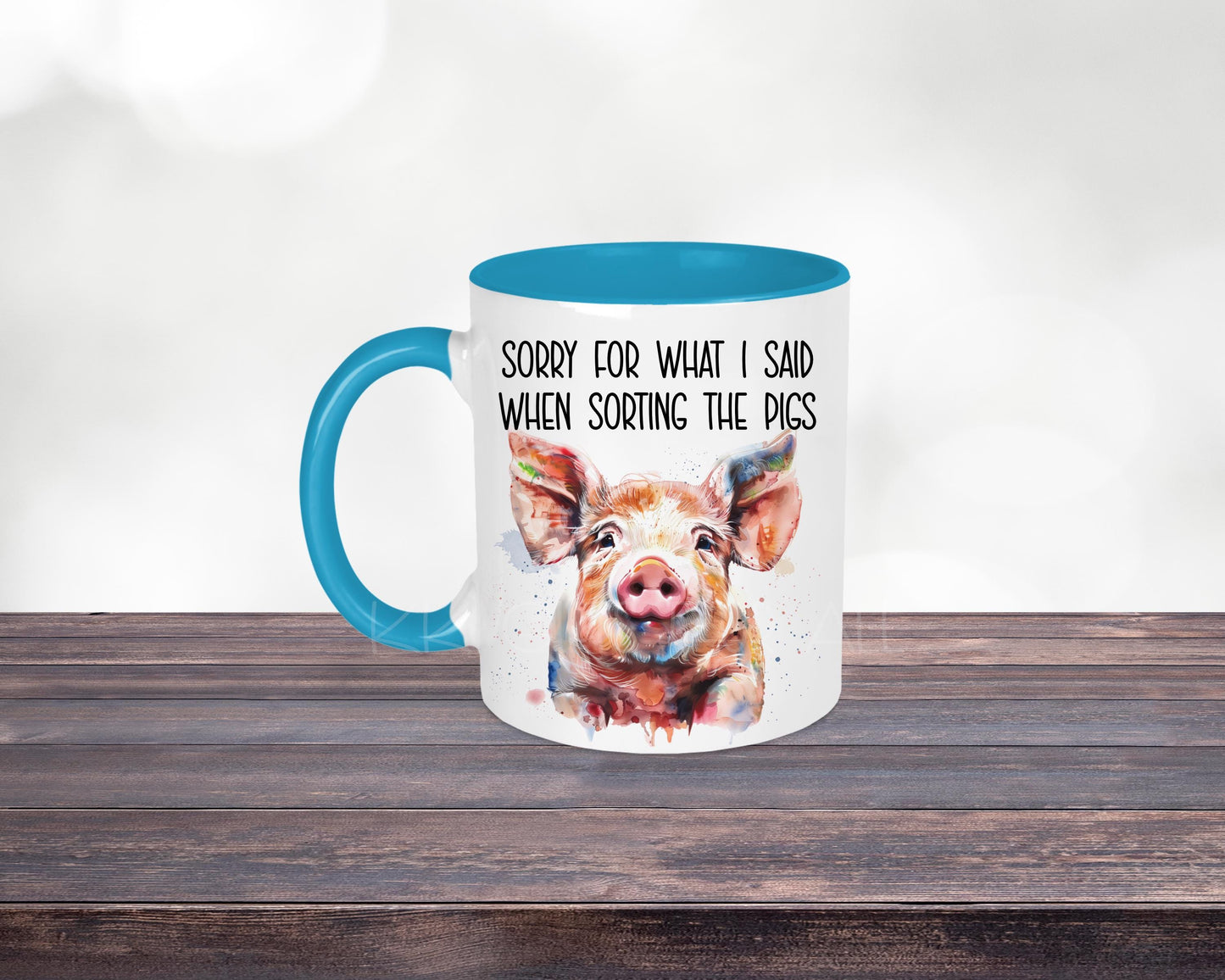 Funny Sheep Sorting Mug, Sorry For What I Said When Sorting The Pigs, Gift For Pig Farmer