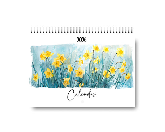 2026 Flower Calendar, Birth Flowers 2026 Calendar, Flowers Wall Calendar, Christmas Gifts Garden Flower Lovers