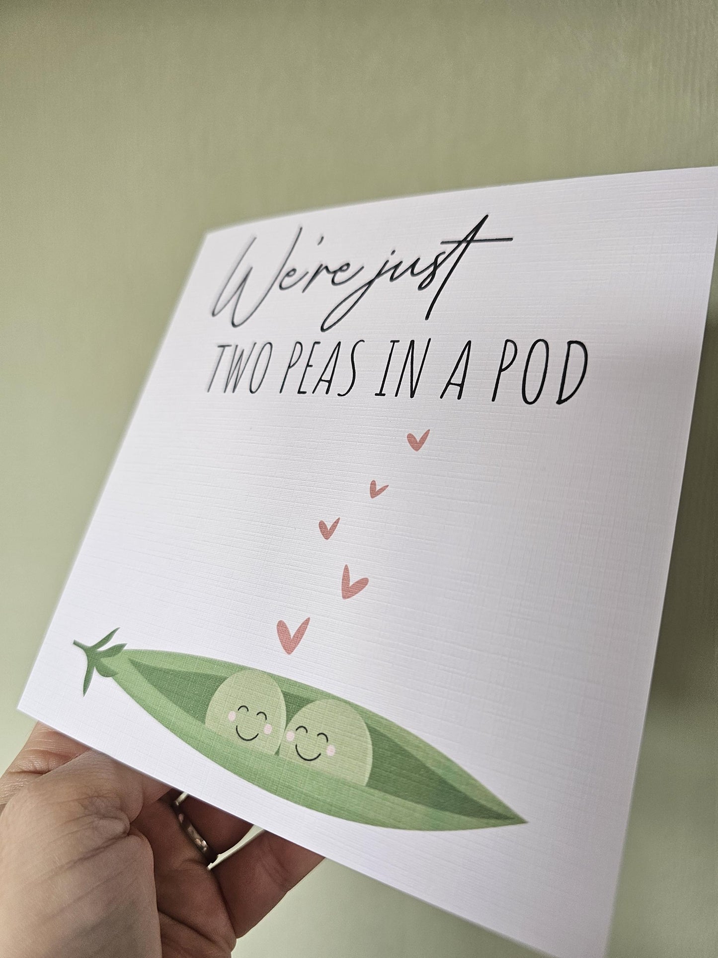 Cute Anniversary Card, Two Peas In A Pod Card, Card For Wife Girlfriend Husband Boyfriend Birthday