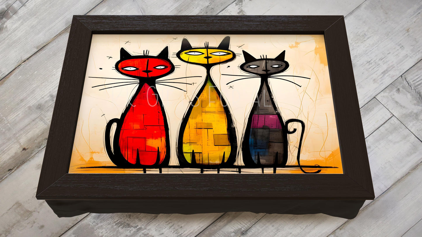 Cat Lap Tray, Personalised Cat Lover Gift, Crazy Cat Lady