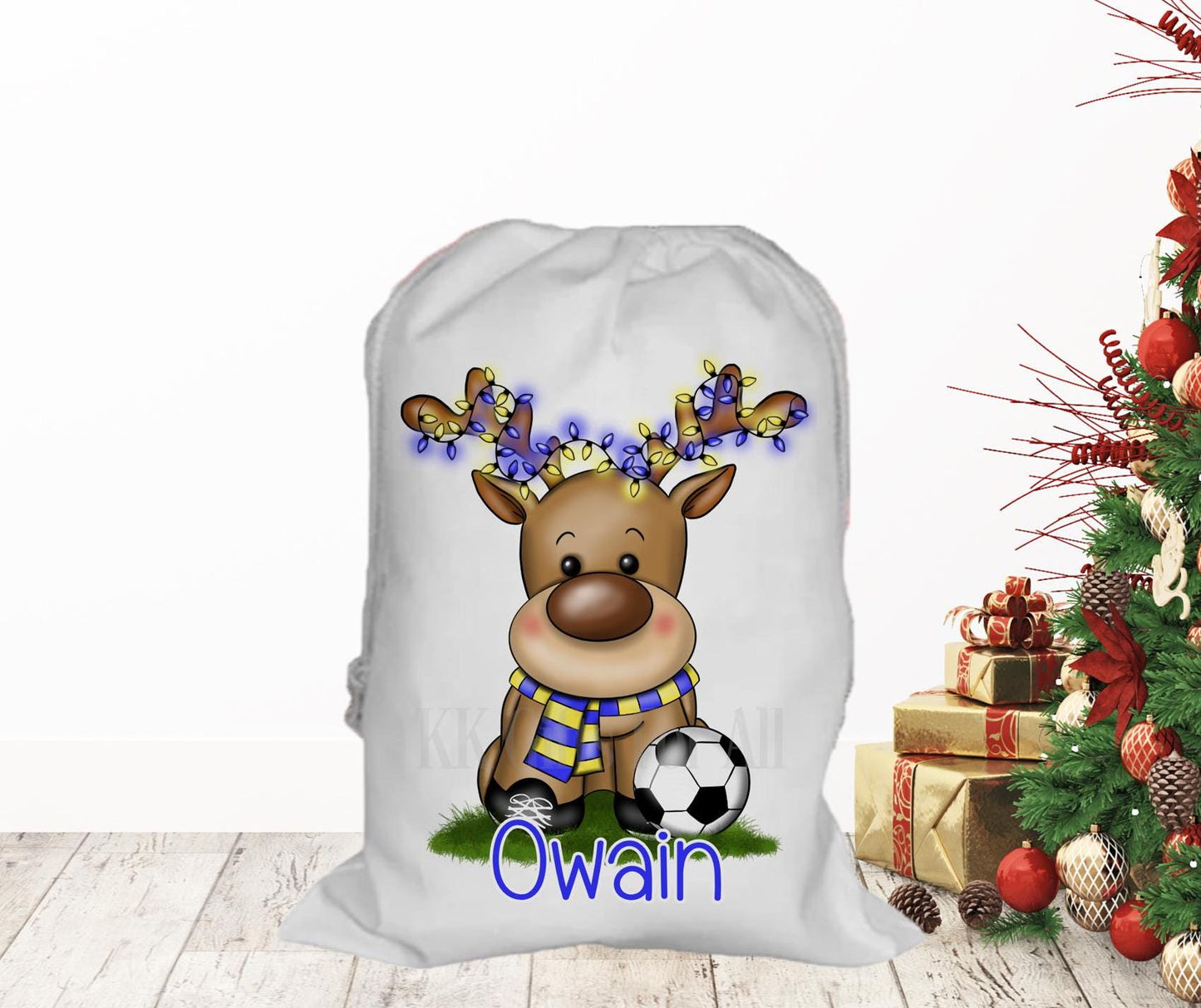 Personalised Father Christmas Santa Sack, Large Christmas Sack, Christmas Present Bag